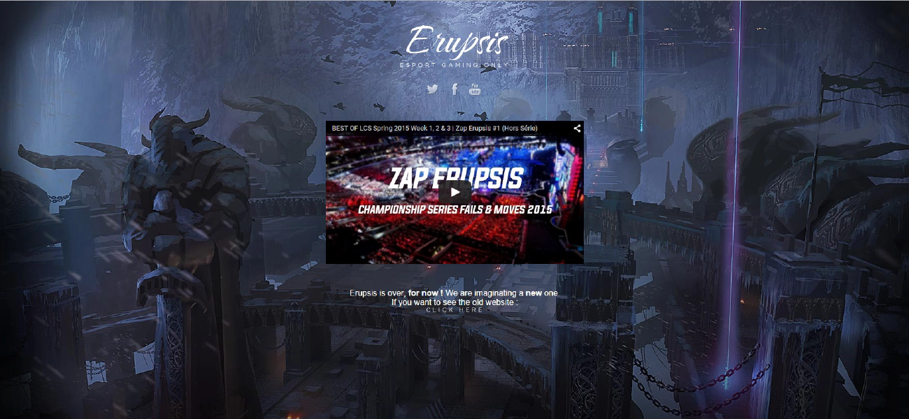 Erupsis.com : une expérience, une aventure, une fin