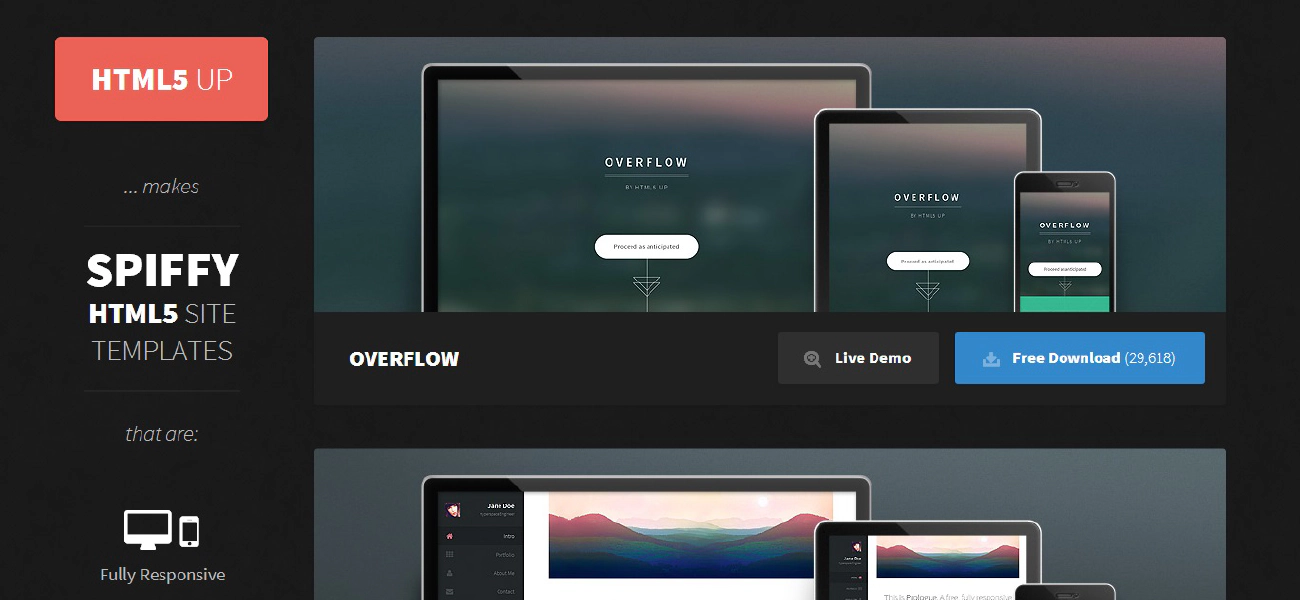 HTML5 UP ! De superbes templates html5 libres de droit