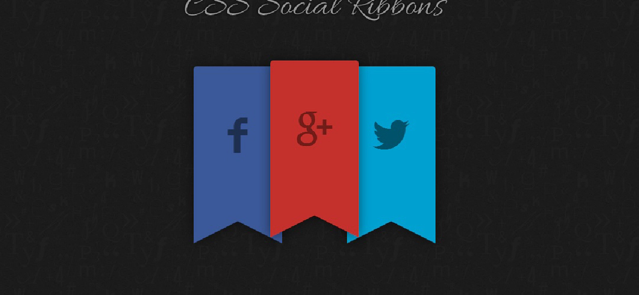Rubans réseaux sociaux en CSS3