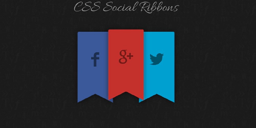 Rubans réseaux sociaux en CSS3