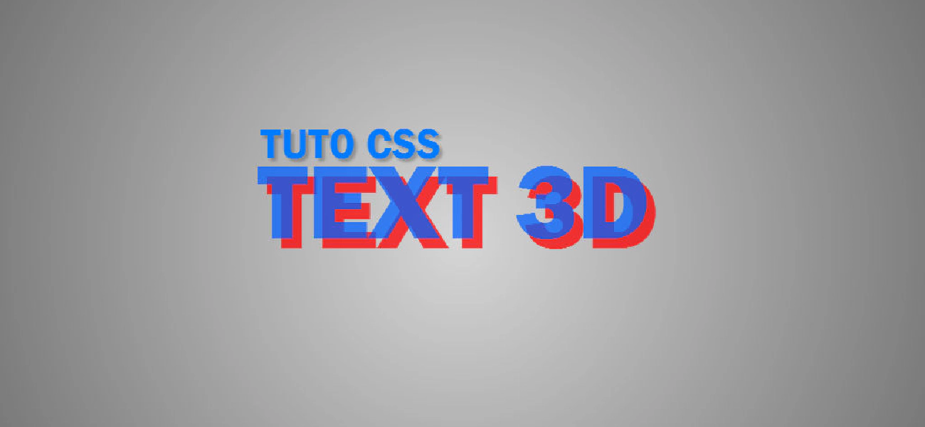 Texte en 3D anaglyphe en CSS