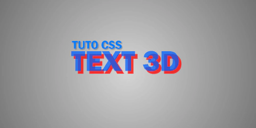 Texte en 3D anaglyphe en CSS